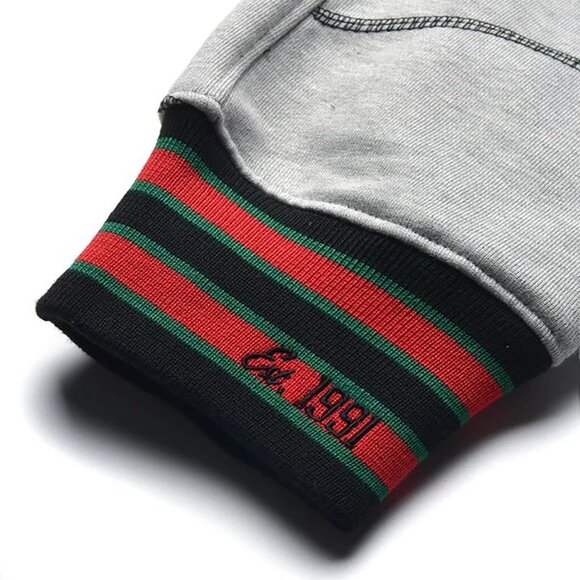 AACA Heavyweight Men's Fleece Sweatpants Stitching Cinch Bottom Pocket Size XL - Picture 3 of 5